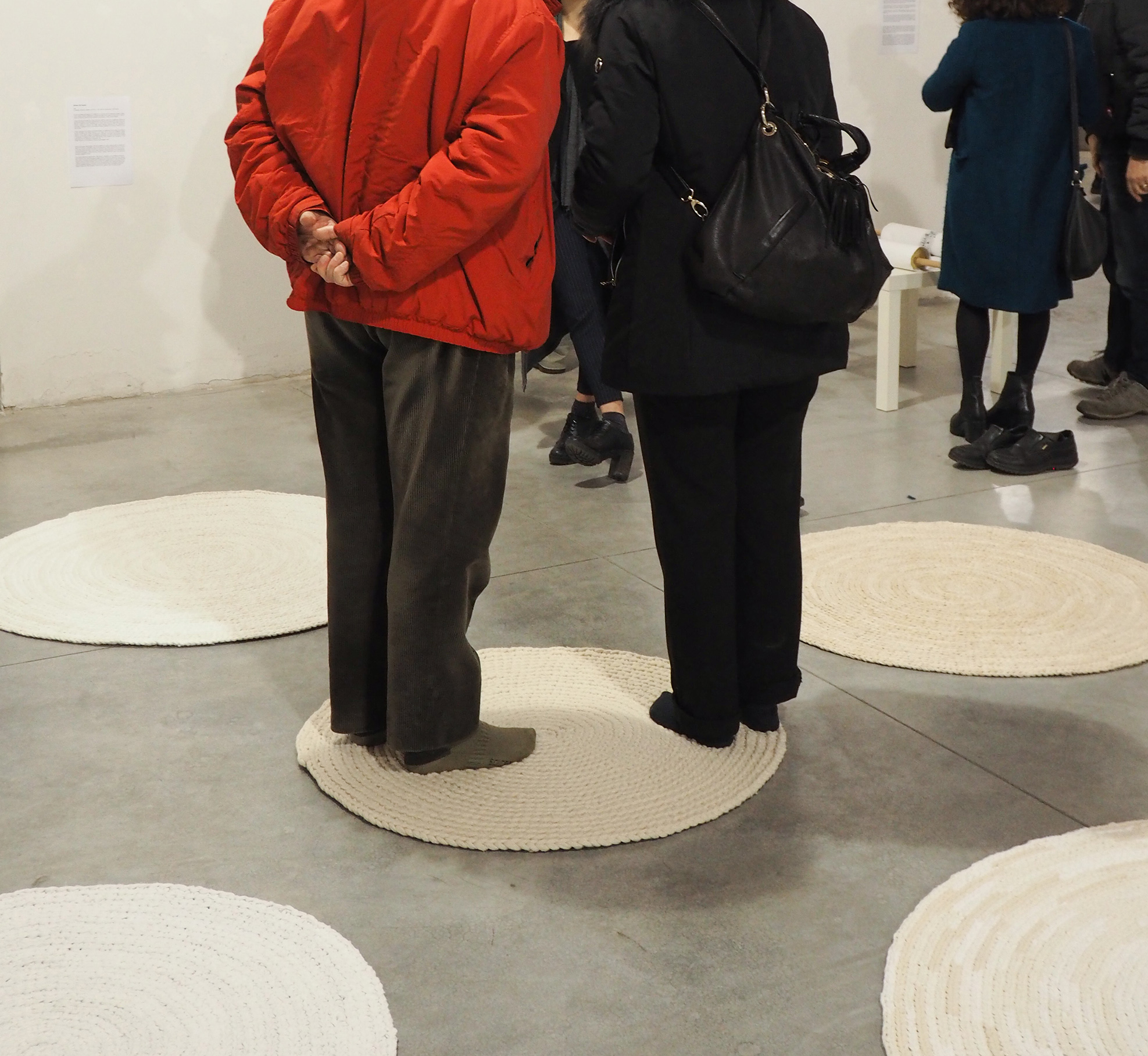 Exhibition views, “Arteimpresa”, curated by Erica Romano and Silvia Bellotti, Sala Campolmi, Museo del Tessuto, Prato, 2020